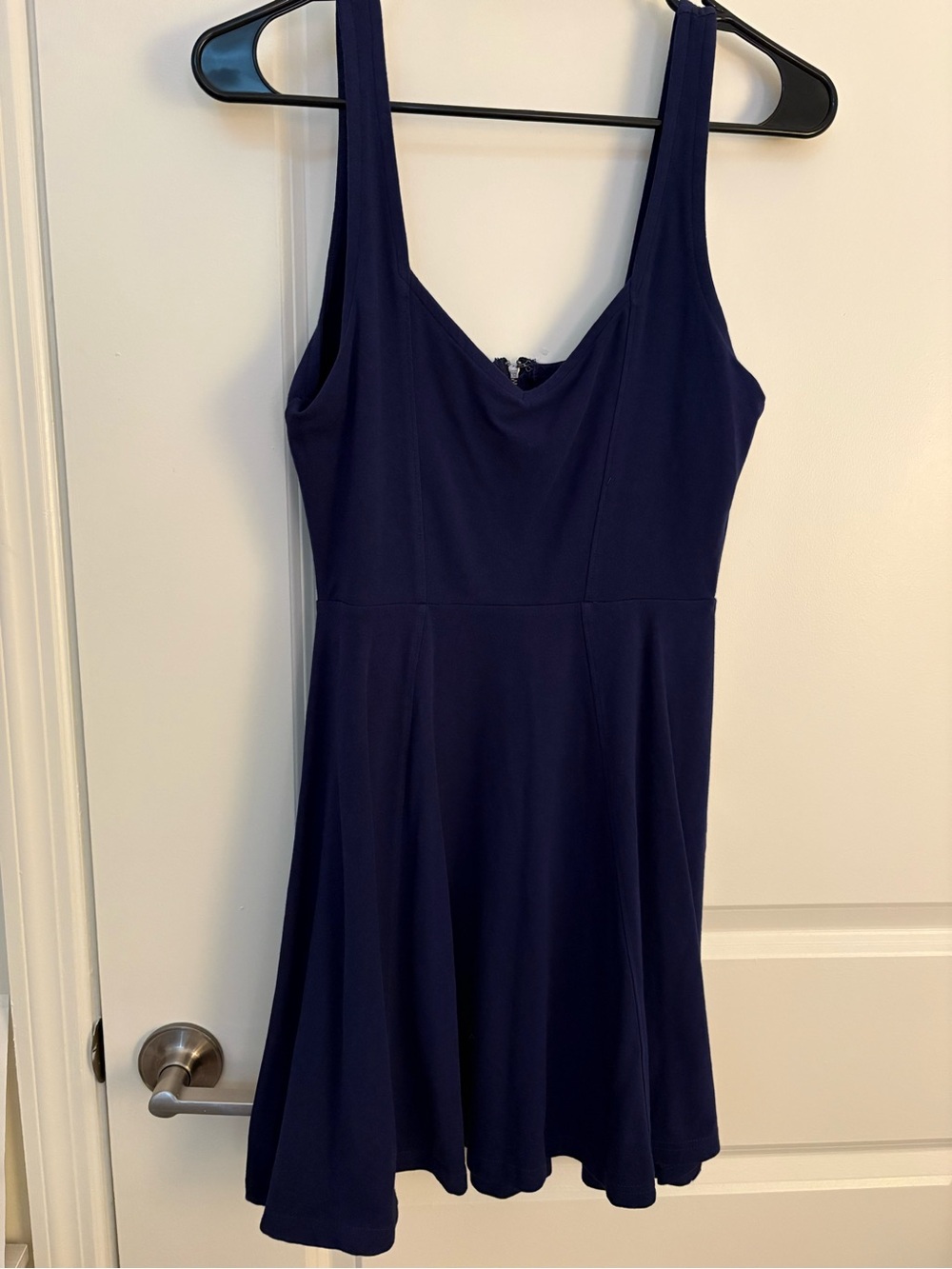 Express Deep Navy Scoop Neck Mini Dress